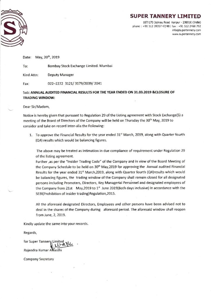 thumbnail of Notice 20May 2019